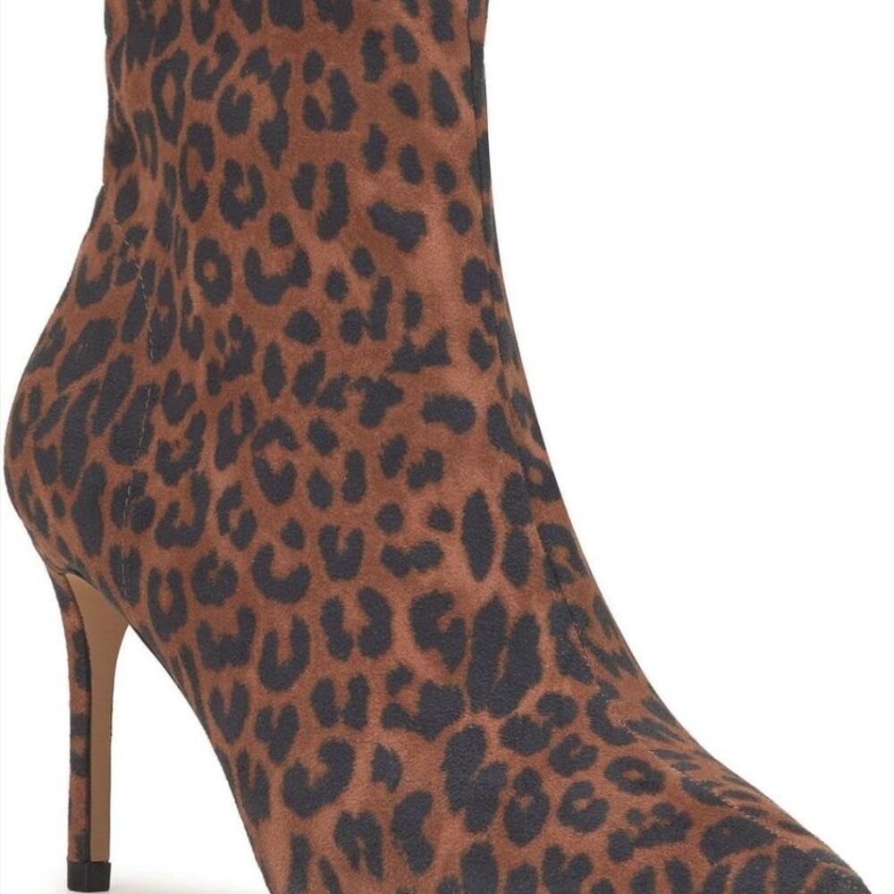 Jessica Simpson Semaja Leopard Print Ankle Boot Bootie Women's Sizes NEW